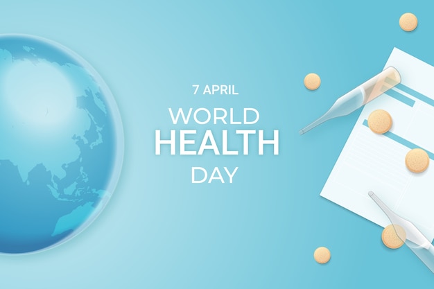 Free Vector realistic world health day background