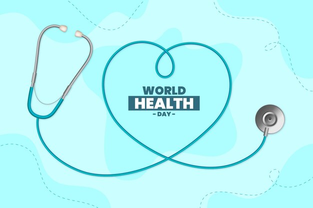 Realistic world health day illustration