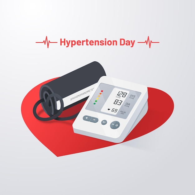 Free Vector realistic world hypertension day illustration