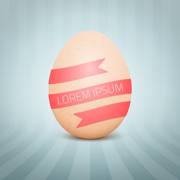 Free Vector realistic yellow egg