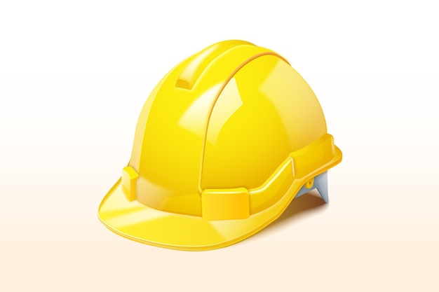 Free Vector realistic yellow worker helmet illustration