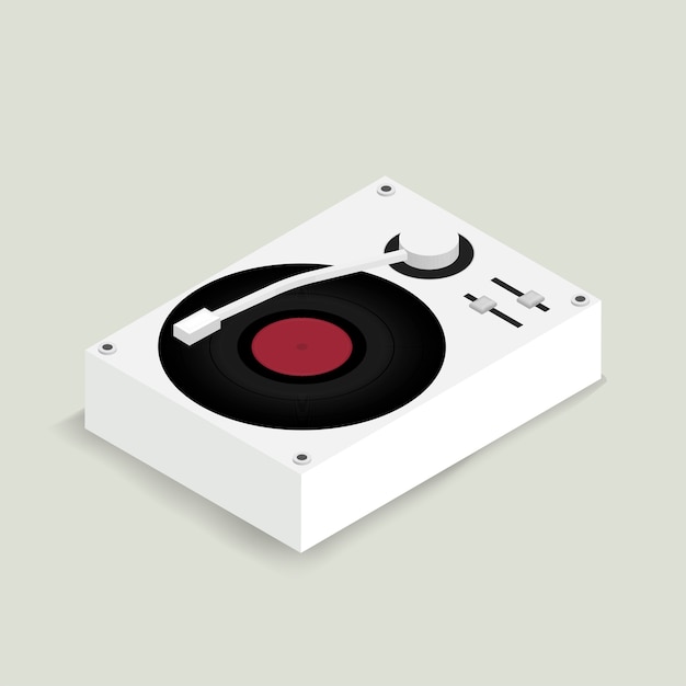 Free Vector record player 