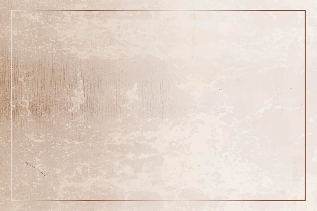 Free Vector rectangle gold frame on a grunge brown background vector