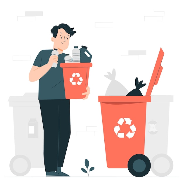 Recycling concept illustration