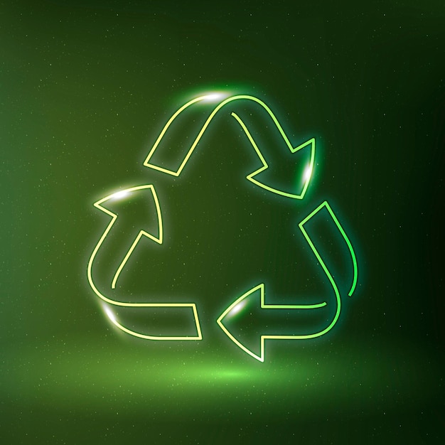 Recycling icon vector environmental conservation symbol