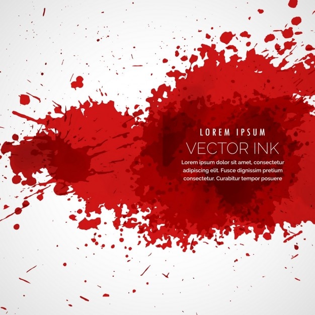 Free Vector red background with splatter 