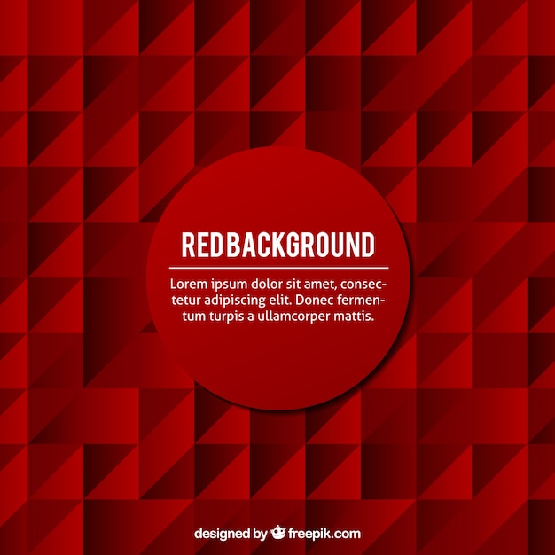 Red background with triangles