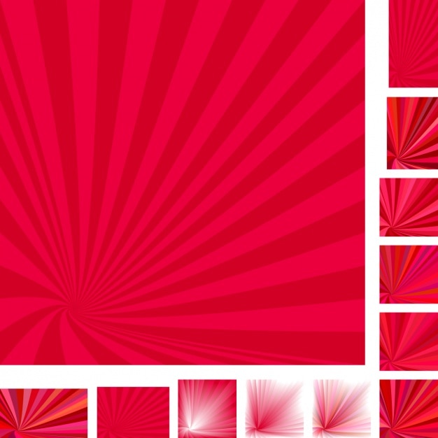 Free Vector red backgrounds with rays