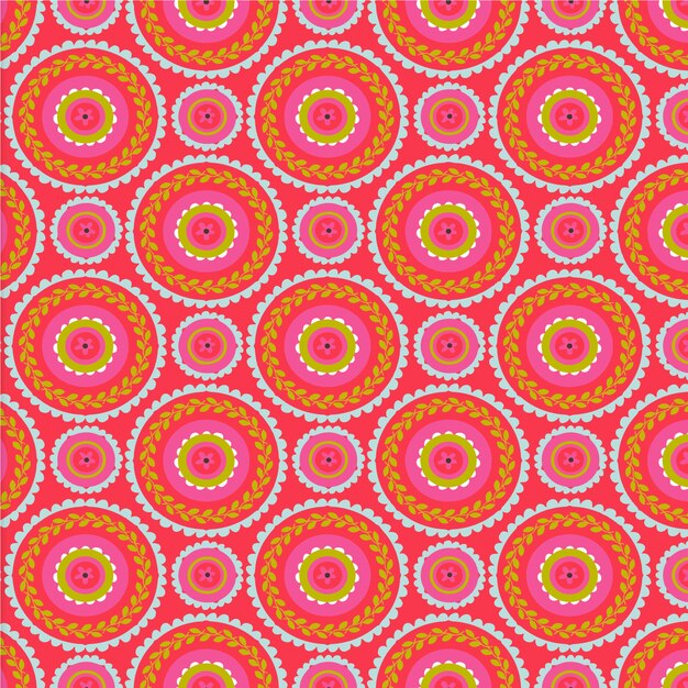 Red circles pattern background