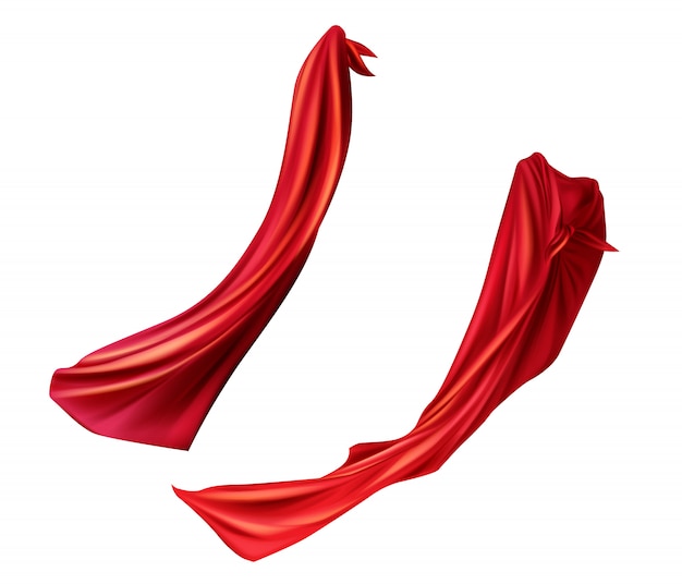 Free Vector red cloaks set