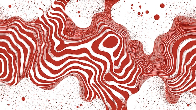 Free Vector red digital marbling background