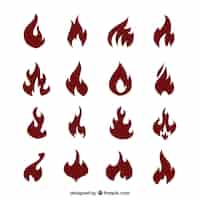 Free vector red flames