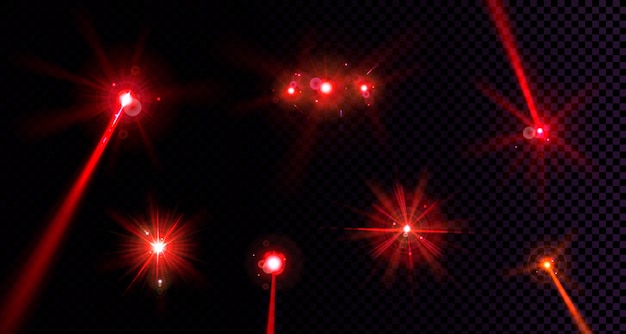 Red flare lights set