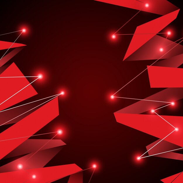 Red geometric background