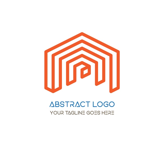 Red geometric logo 