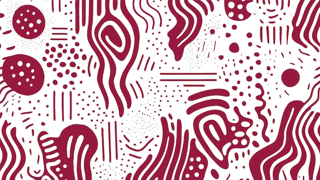 Free Vector red geometric squiggle pattern