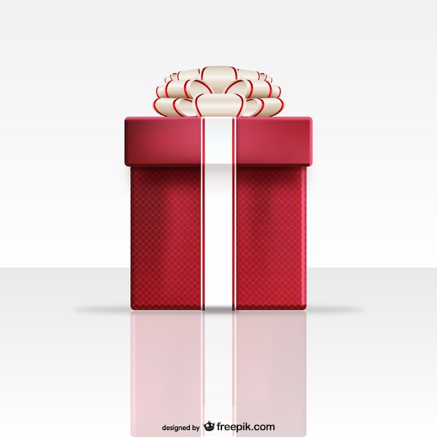 Free Vector red gift box