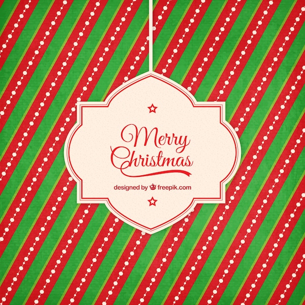 Red and green stripes christmas background