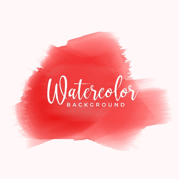 Red hand painted watercolor texture background