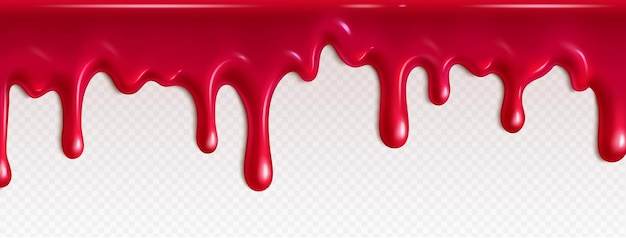 Red jam drip Strawberry syrup liquid flow texture