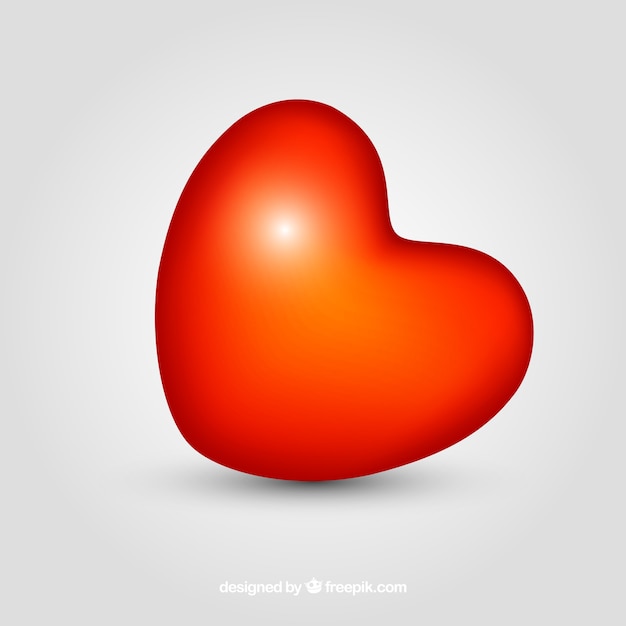 Red shiny heart background