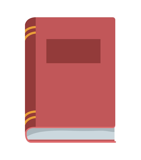 Free Vector red text book closed icon