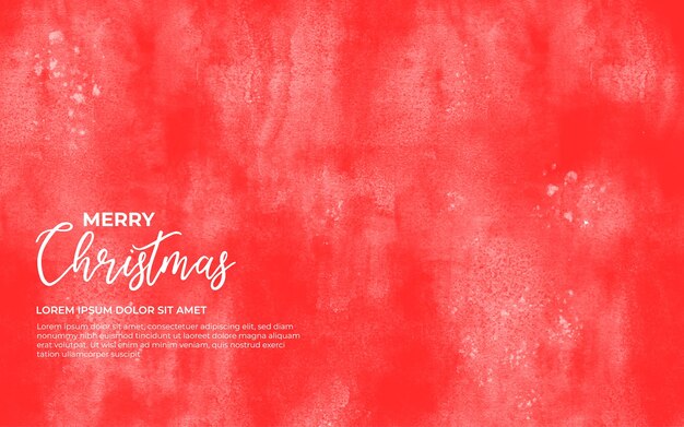 Red watercolor background for Christmas