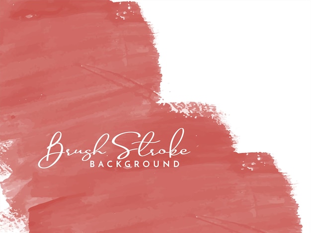 Free Vector red watercolor brush stroke design background