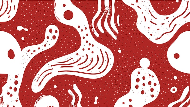 red wave illustration pattern