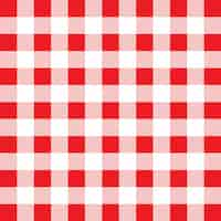 Free vector red and white gingham pattern