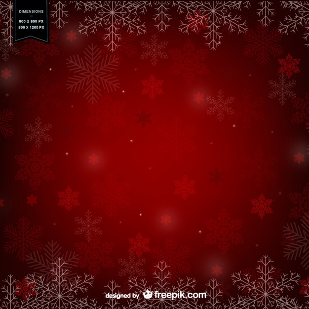 Free Vector red winter background