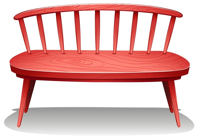 A red wooden furniture