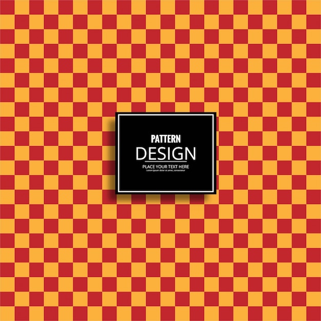 Red and yellow tile pattern