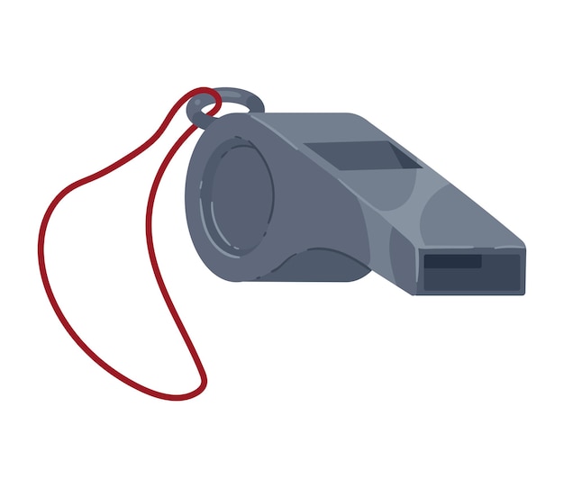 Free Vector referee whistle isolated icon vector