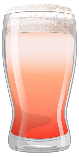 Free Vector refreshing glass of sparkling beverage