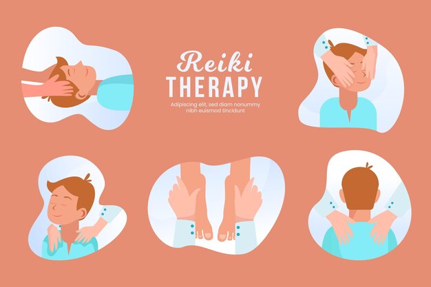 Reiki therapy template design