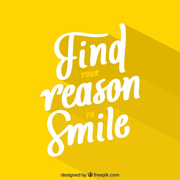 Reson to smile background