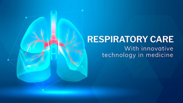 Respiratory care technology template vector