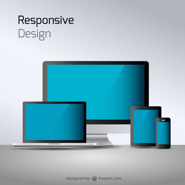 Free vector responsive web design technology