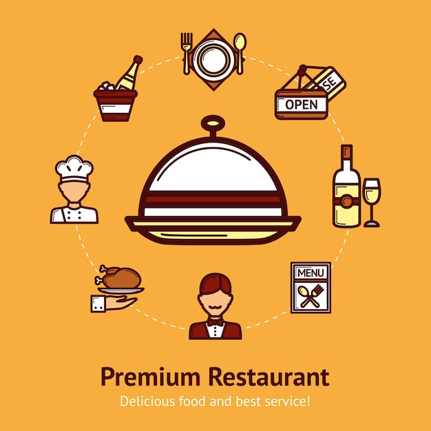 Restaurant Concept Illustration