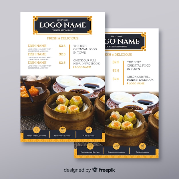 Restaurant flyer template