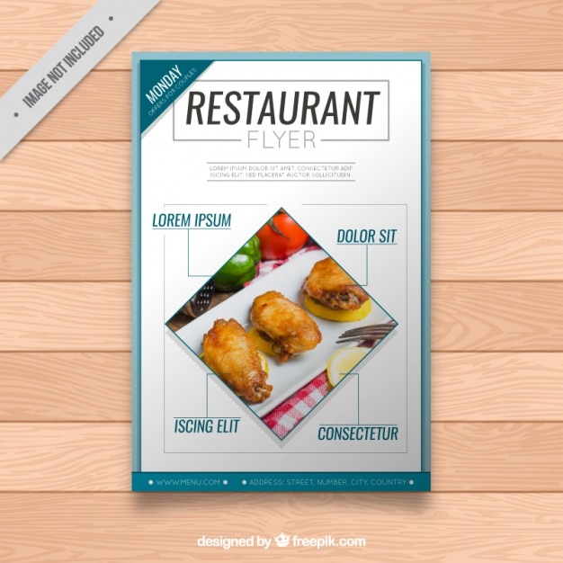 Free Vector restaurant infographic brochure