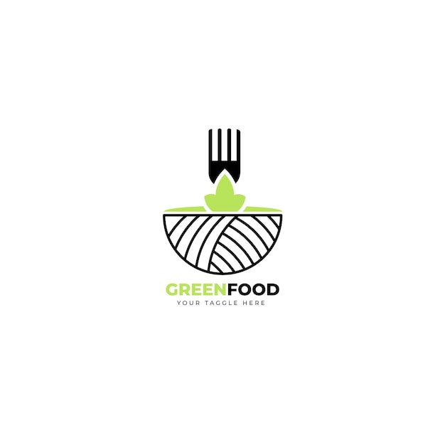 Restaurant logo editorial template