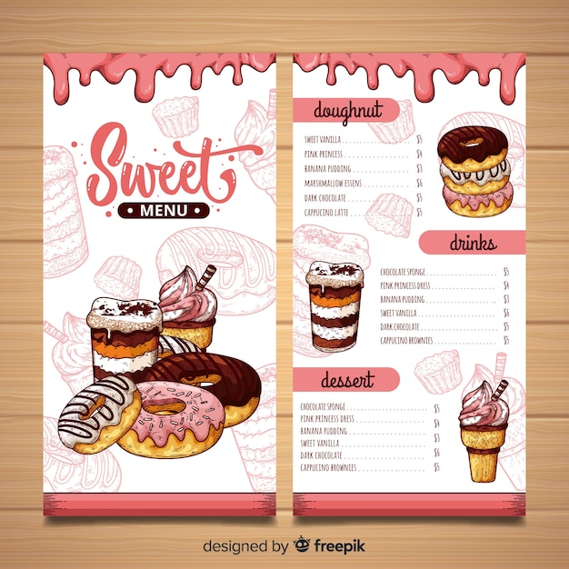 Restaurant menu template