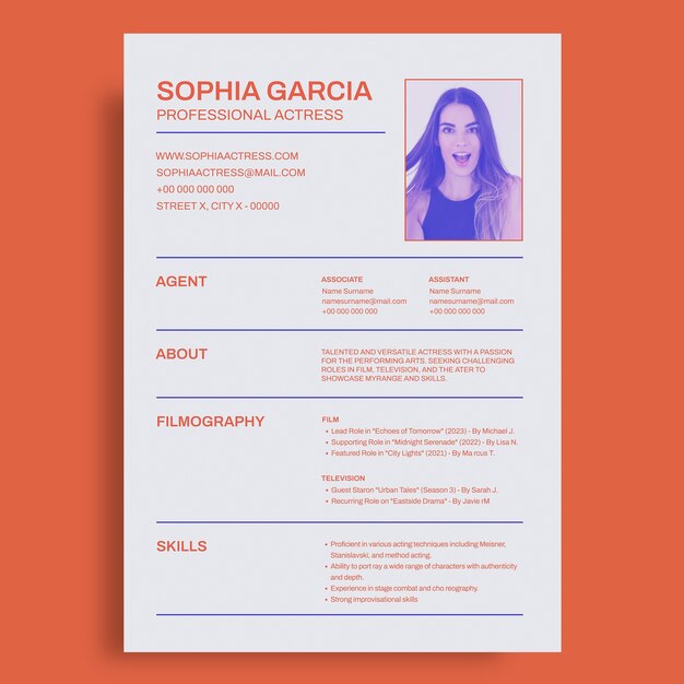 Resume template design