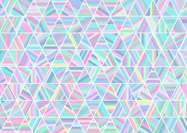 Retro abstract background using pastel hologram colours