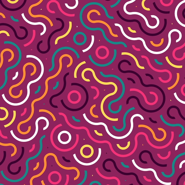 Retro abstract design organic pattern design