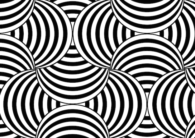 Free vector retro abstract pattern design in black and white