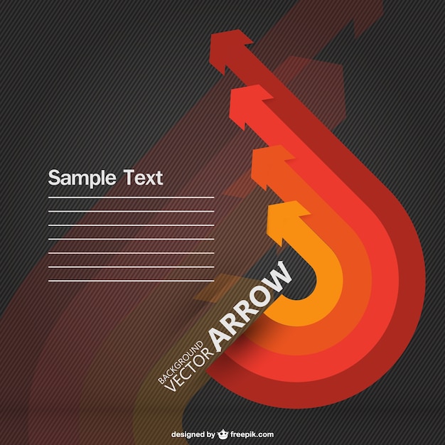 Free Vector retro arrows template background