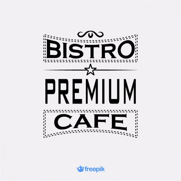 Free Vector retro banner premium cafe